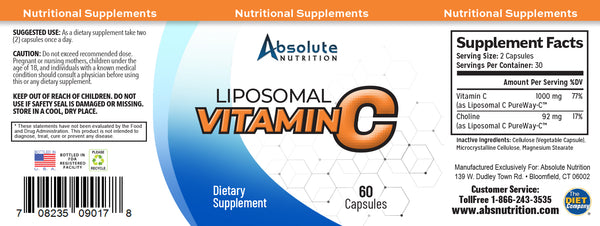 Absolute Liposomal Vitamin C 60ct