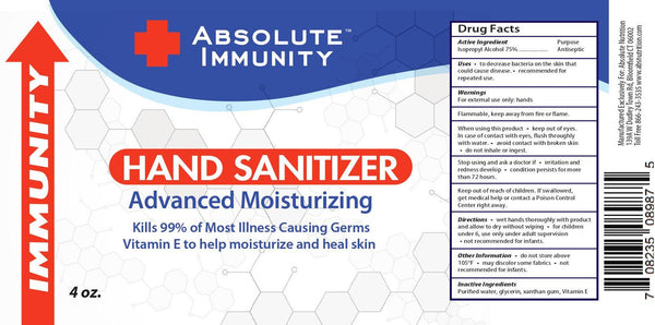 Absolute Immunity Hand Sanitizer 4 oz