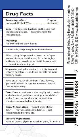 Absolute Immunity Hand Sanitizer Gallon