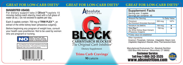 CBlock™ "The Original Carb Blocker"
